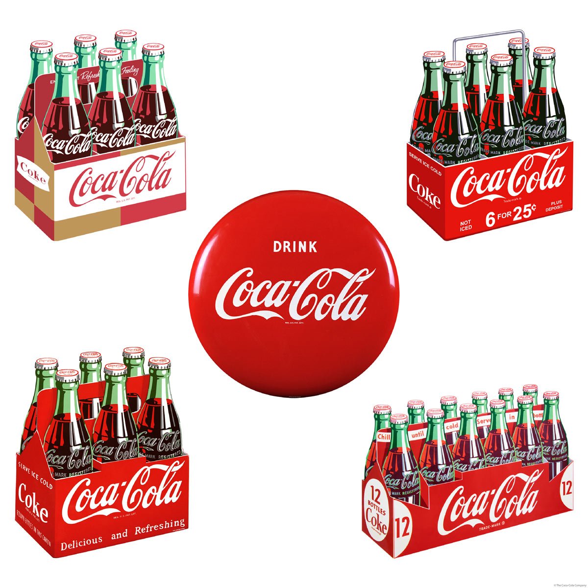 Amazon｜レトロ プラネット ドリンク コカ・コーラ 6個パック